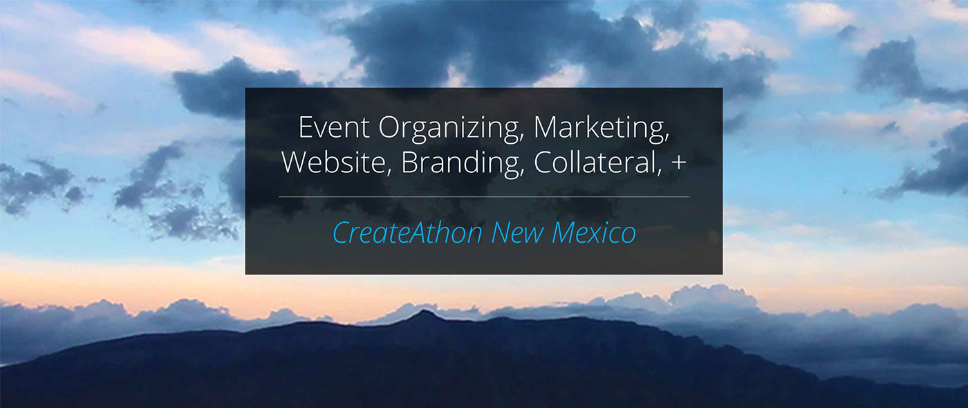 createathon NM Website UI ux Event Management Event event planning design Design for Good