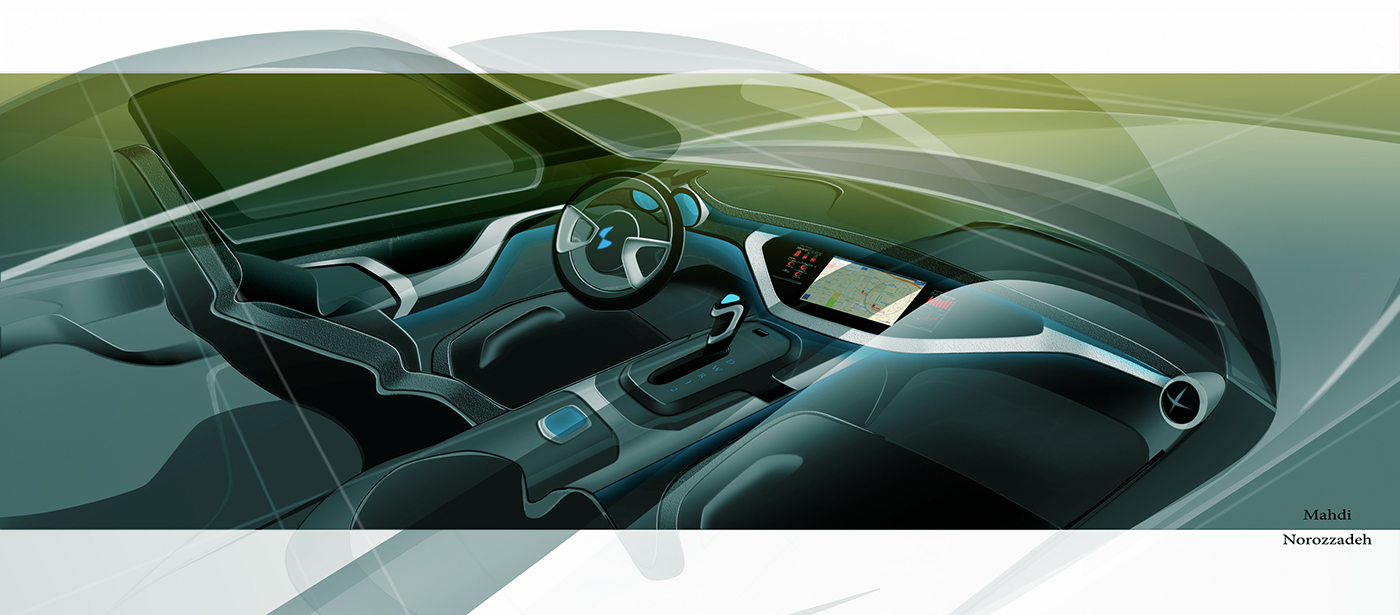 cardesign sketching rendering DigitalRendering freehandsketch transportationdesign automotive   mercedesbenz BMW photoshoprendering
