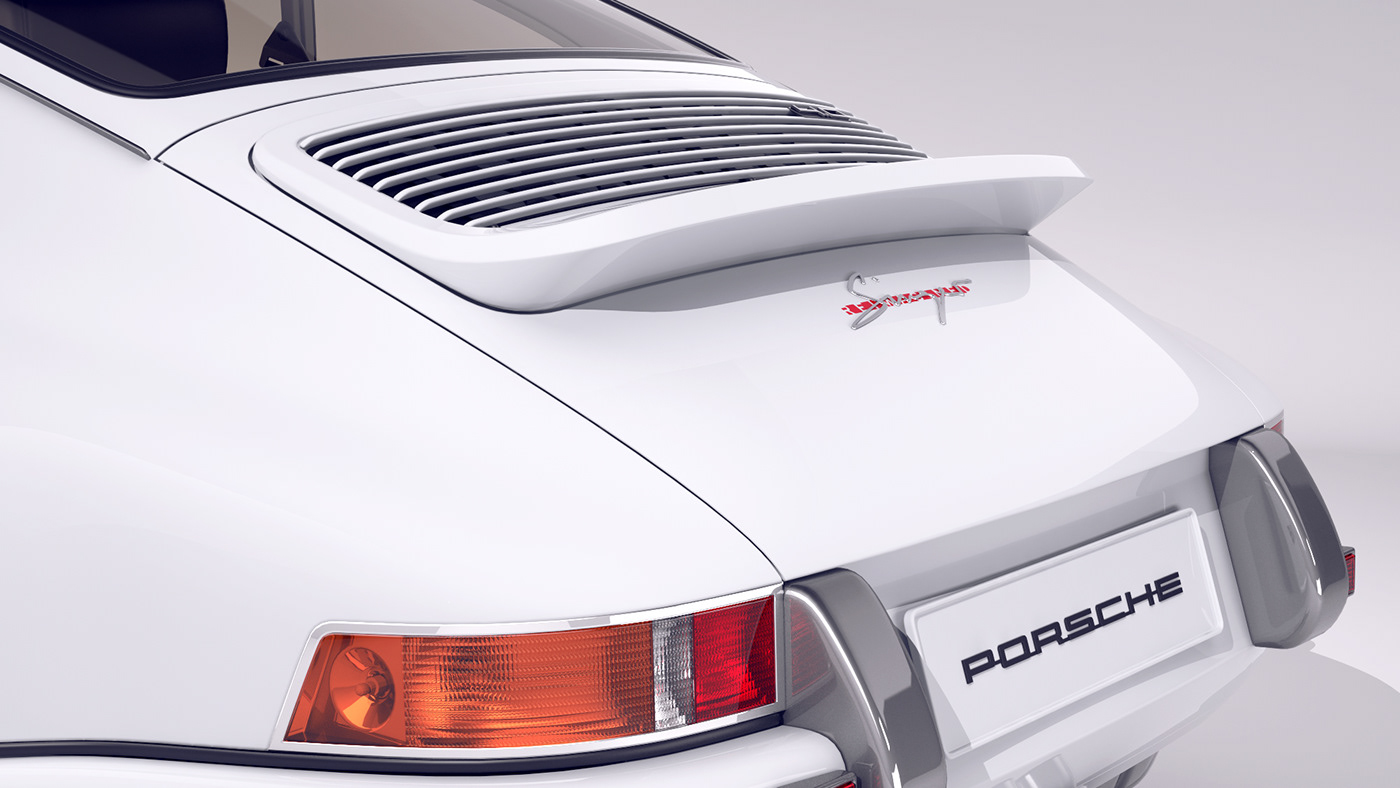 CGI Porsche Render 3D studio shot Cars automotive   mexico