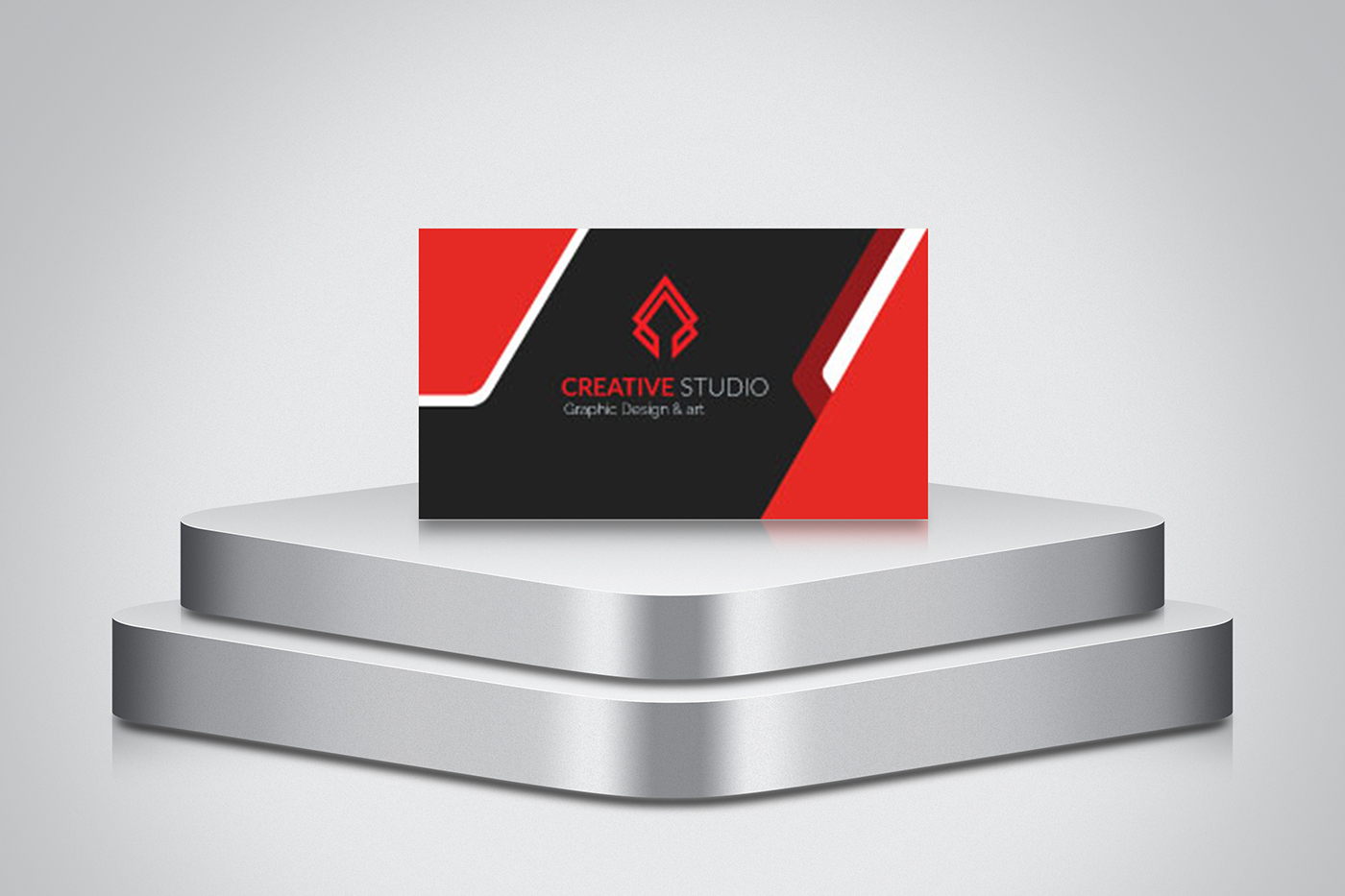 black blue business card clean color company corporate creative design
