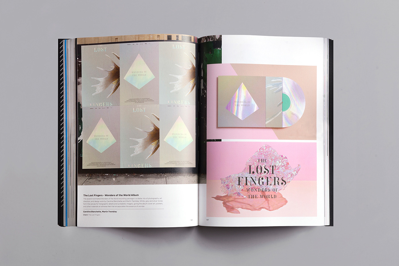 music cd vinyl Album Packaging modern moose holographic pink geometry