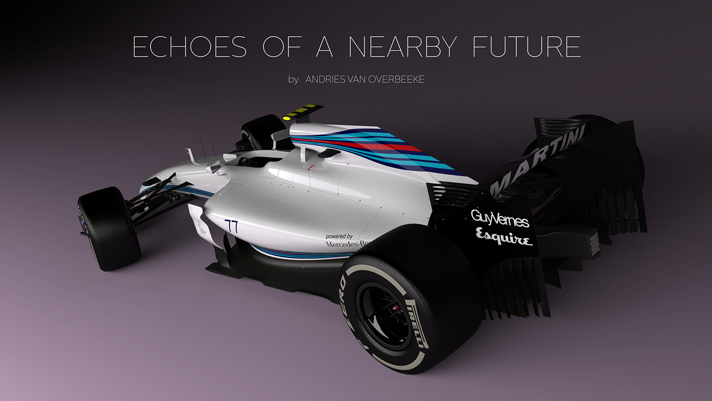 Adobe Portfolio Formula 1 f1 williams Valtteri Bottas concept art future Solidworks