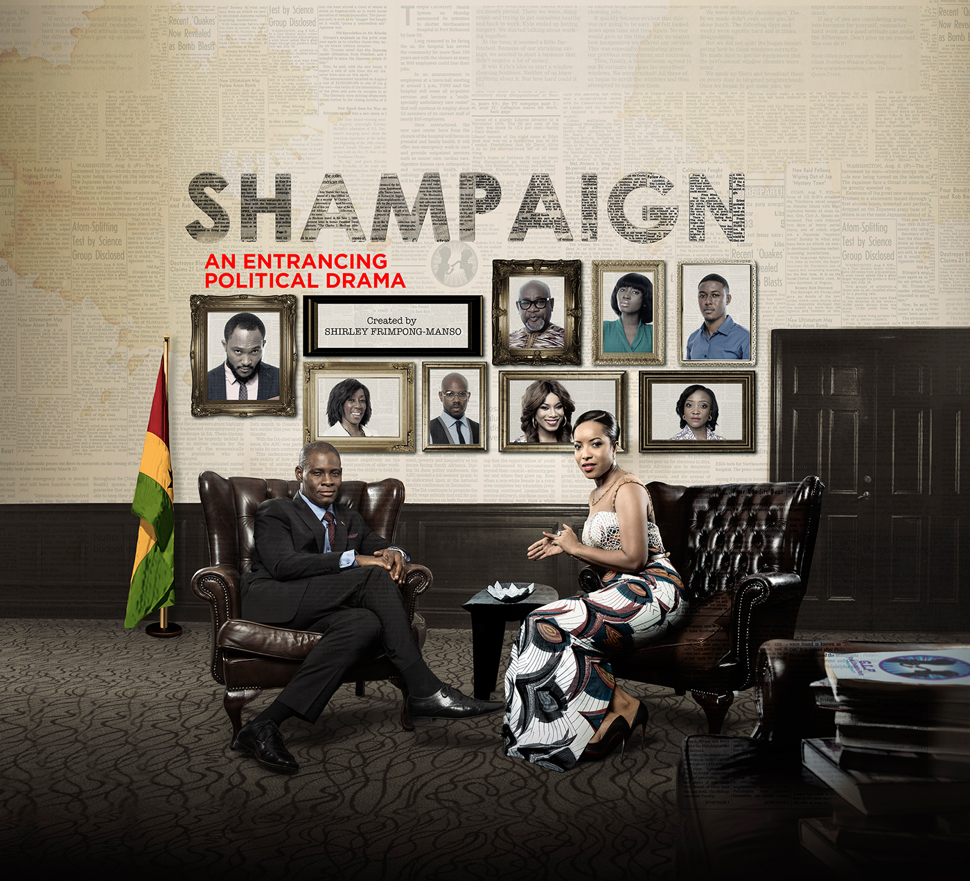 Shampaign tv series artwork Ghana accra Sparrow Productions