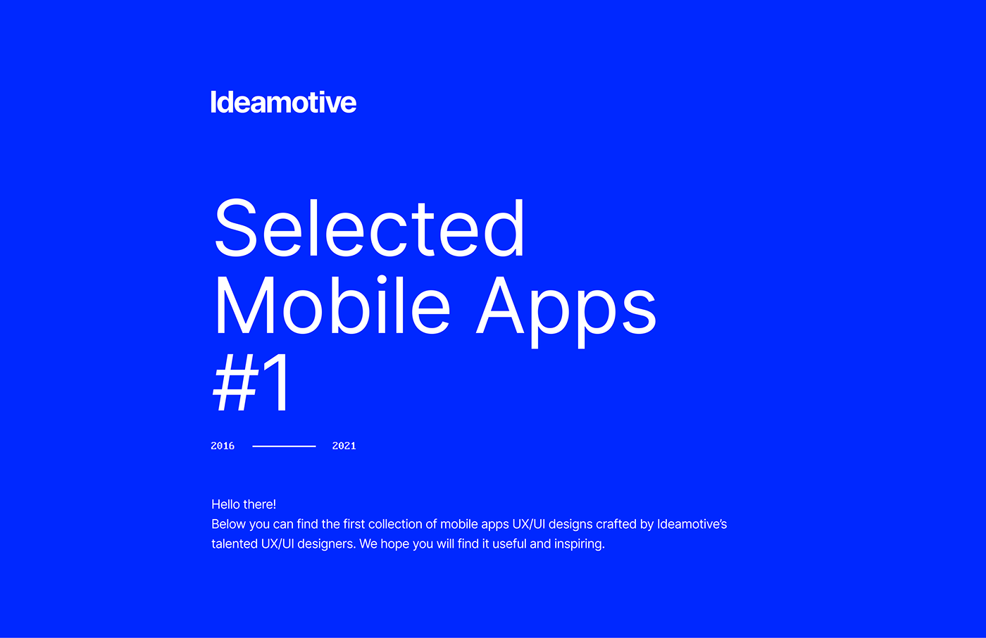 app design mobile design system Freelance ideamotive TAlent UI user interface ux