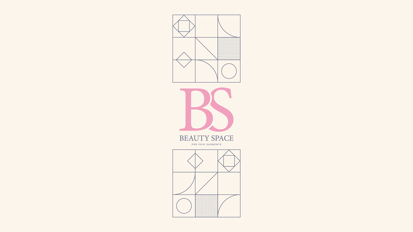 logo marca Logotipo tipografia beauty Space  pattern design lettering monogram