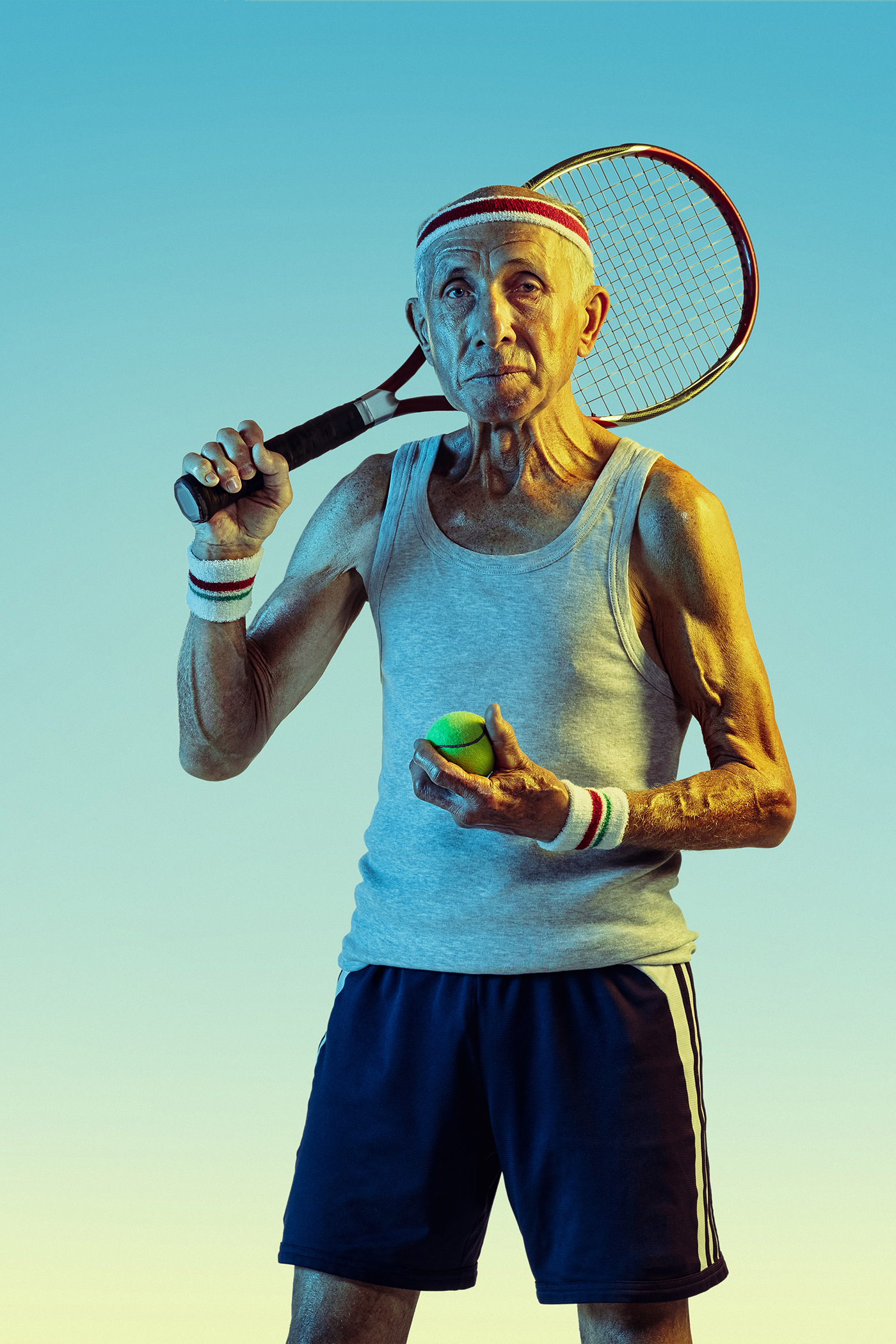 old tennis player sport color vintage
