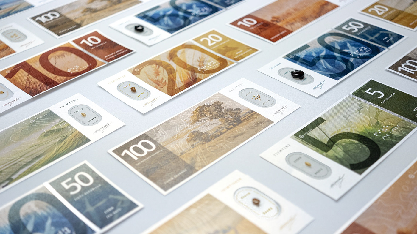 Bill design bill graphic design currency currency design money money design seed currency seeds speculative design world money