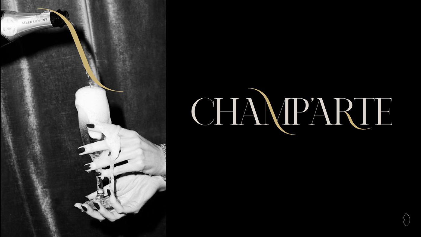 branding  Champagne Branding Identity Luxury Design