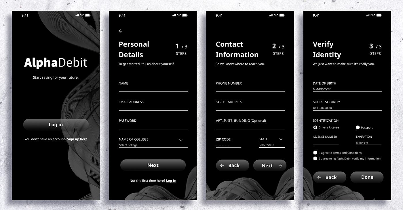 branding  Form Mobile app Responsive Sign-up UI ux