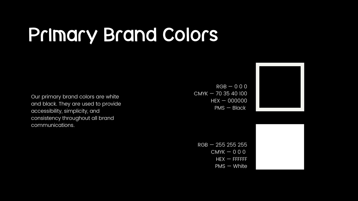 brand branding  design guideline page content simple slide design