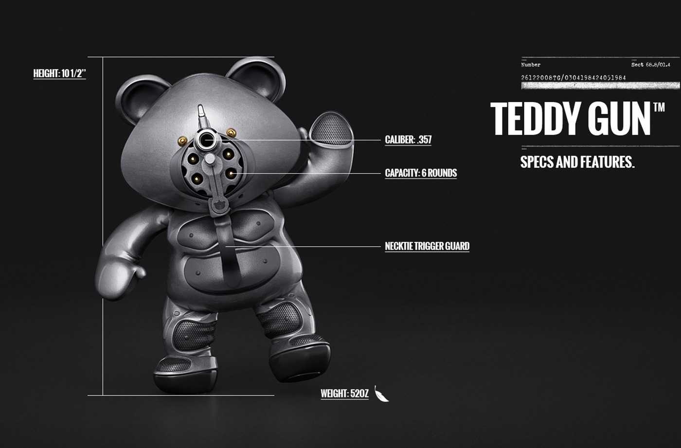 Teddy Gun teddy bear ICHV fcb chicago Cannes 2017 handgun violence art direction  design chicago illinois