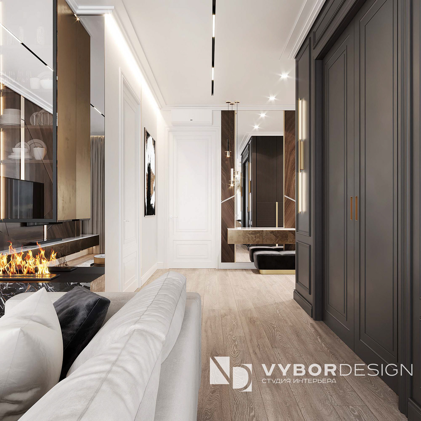 Interior визуализация гостиная   дизайн дизайн интерьера интерьер Интерьер квартиры кухня