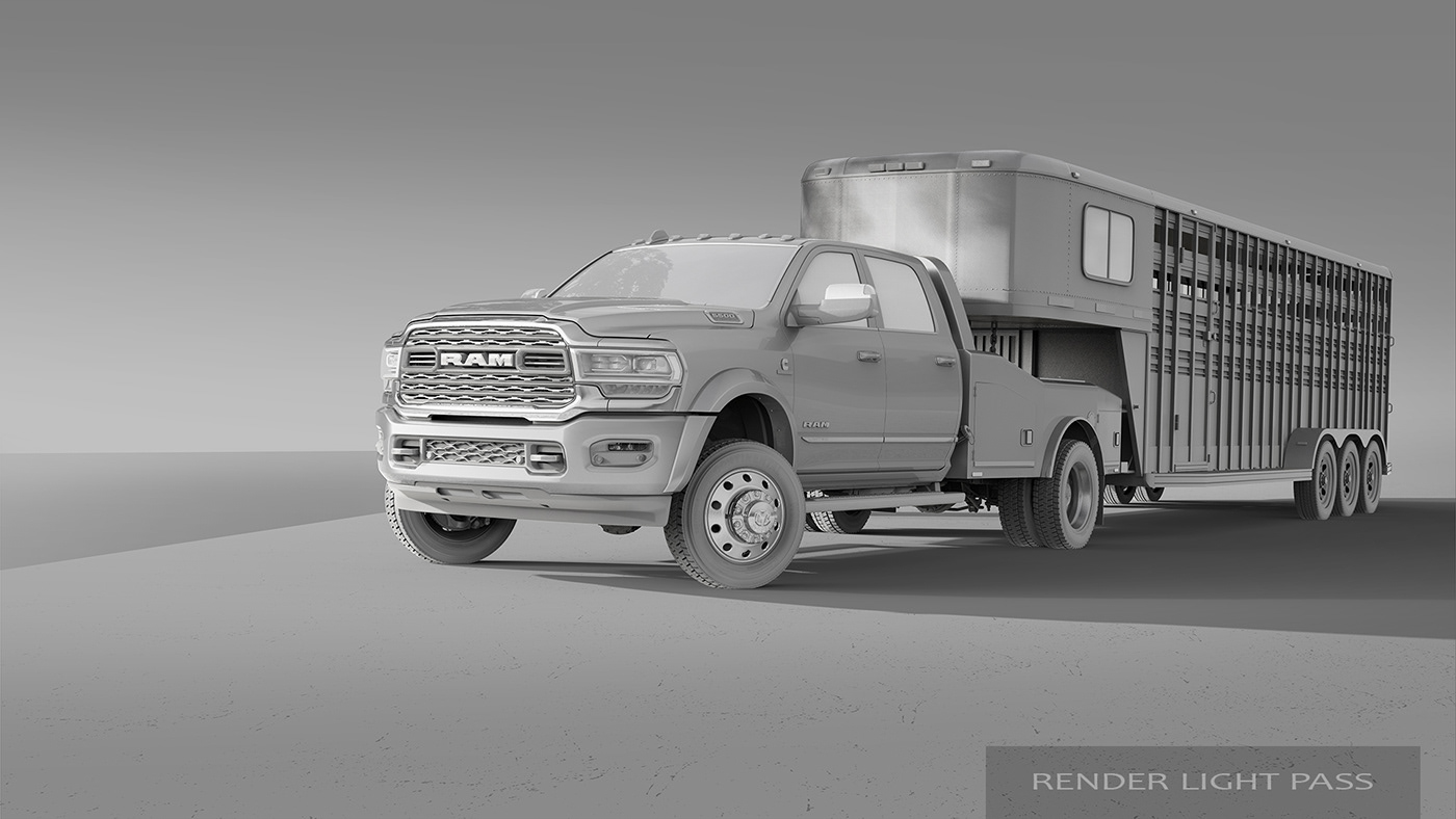 keyshot ram HD 3D rendering Ram Truck