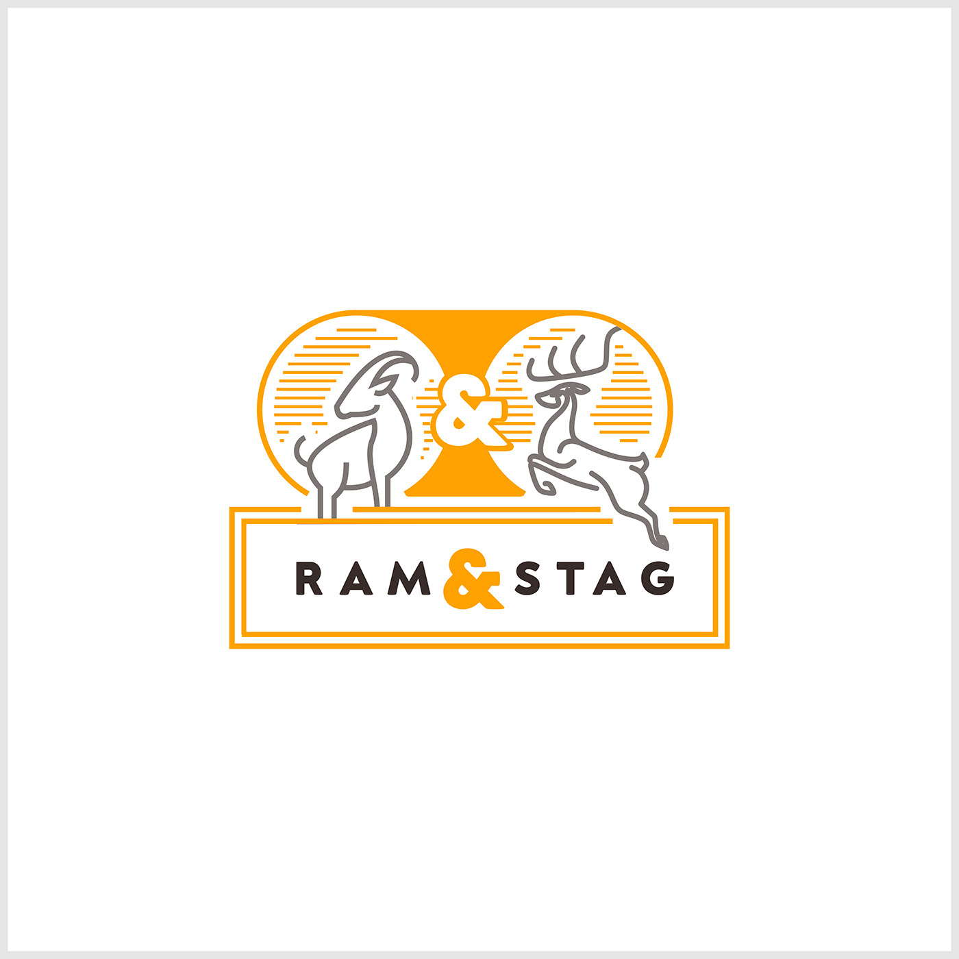 brand identity branding  Brand Design Branding design brand ram Logotype logos logo stag