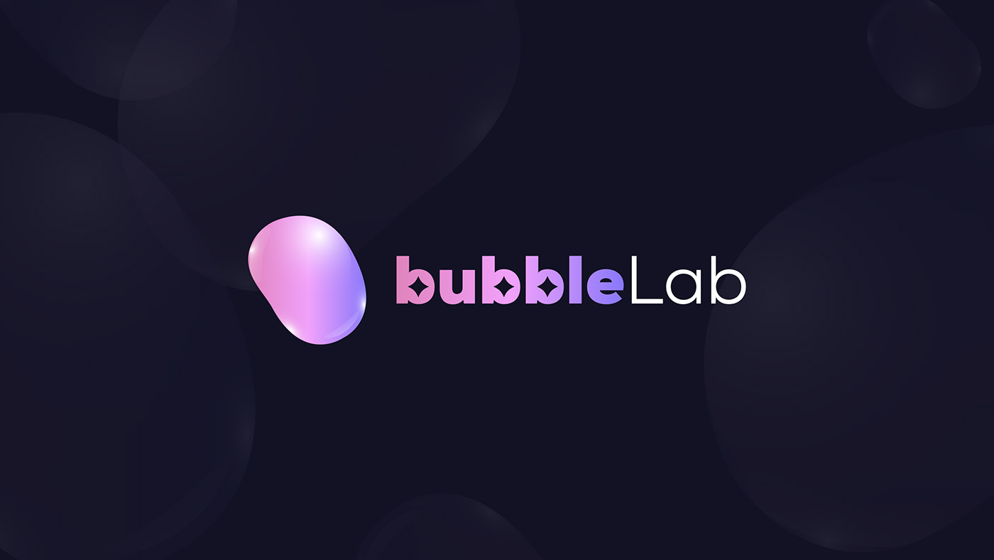 logo Logo Design bubble Marketing Agency Logo digital marketing agency branding  3d logo artificial intelligence lab