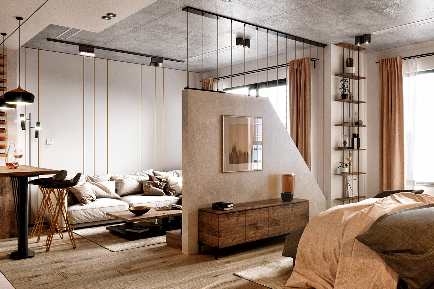 3ds max architecture art corona renderer design furniture house Interior photoshop