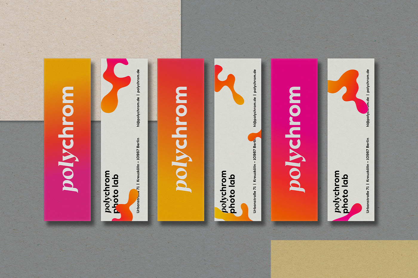 branding  business card colorful experimental gradient graphic design  logo typography   visual identity photo lab