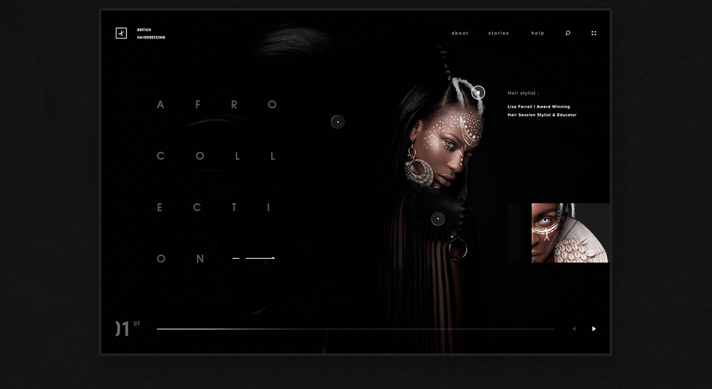 UI ux dark black Interface Nike Travel Behance Web Design  inspiration