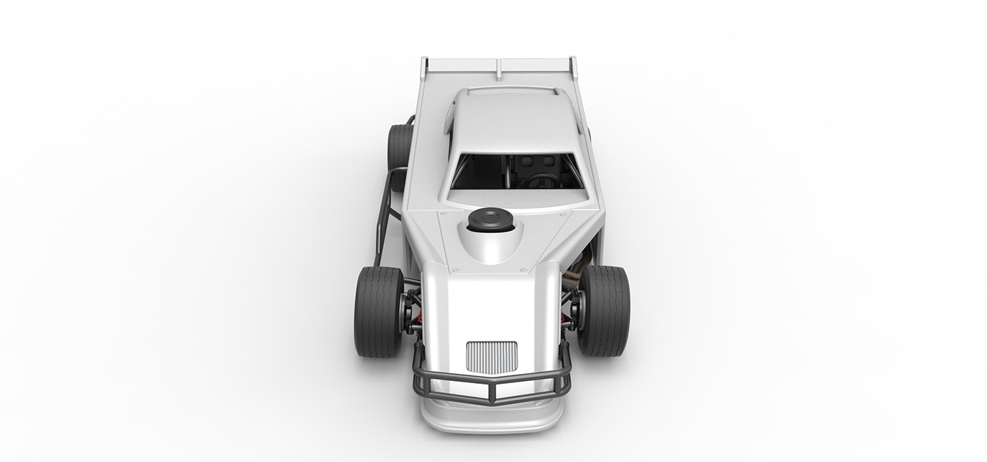 modified v8 race car toy 3D printable Asphalt Modified modifieds