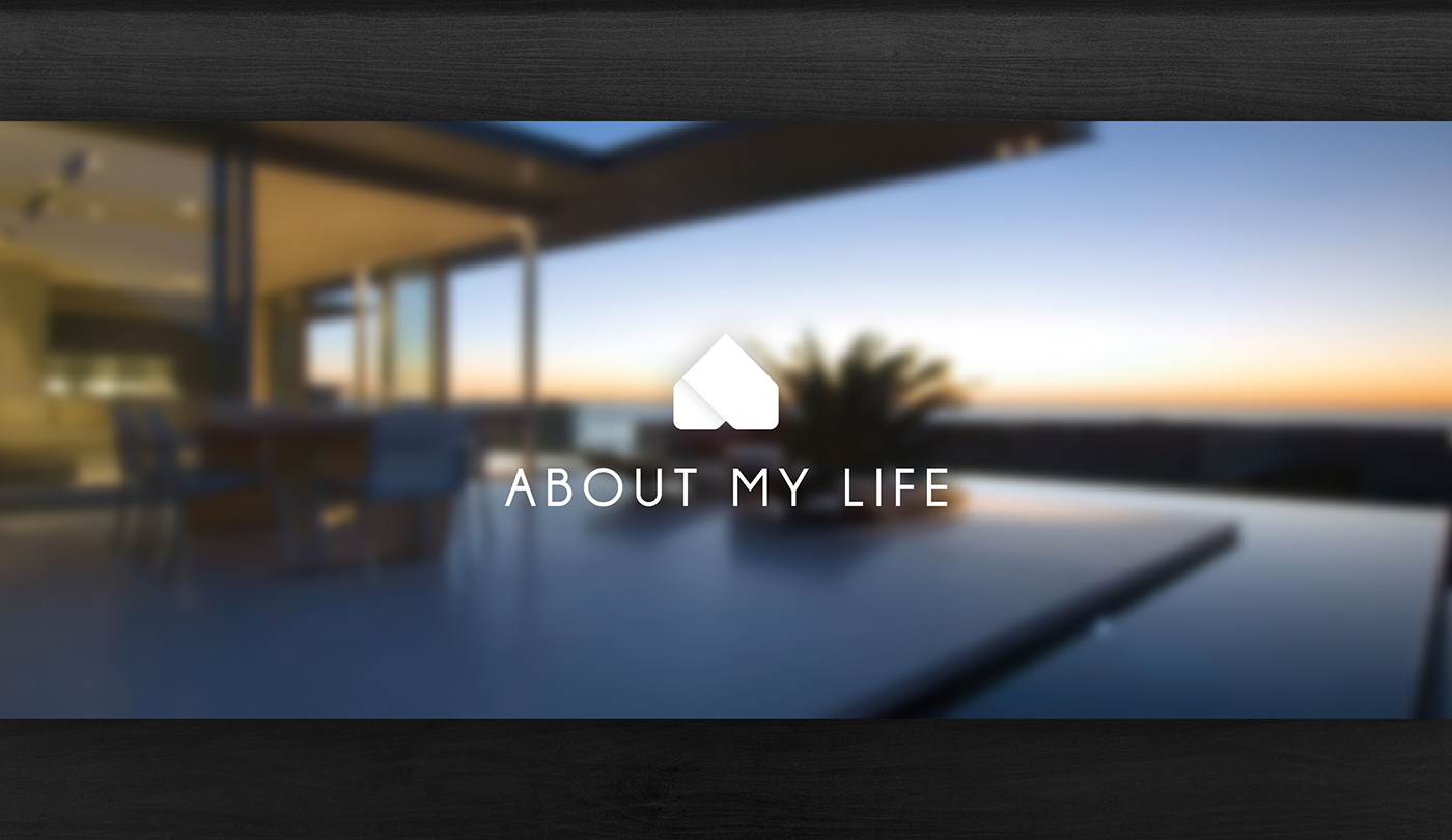 my life home Real estate agency gold black wood house