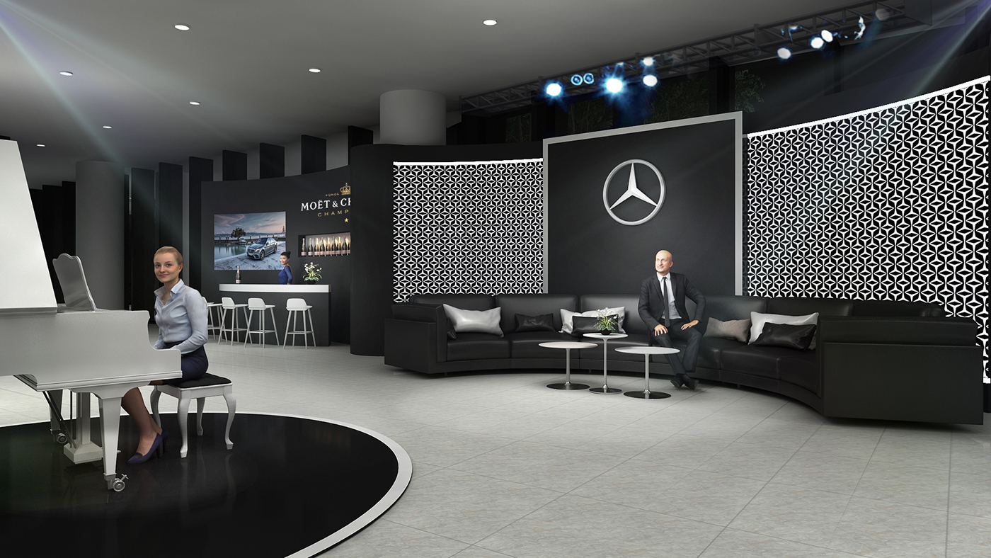 Events Exhibition  Stage sclass mercedes Launching