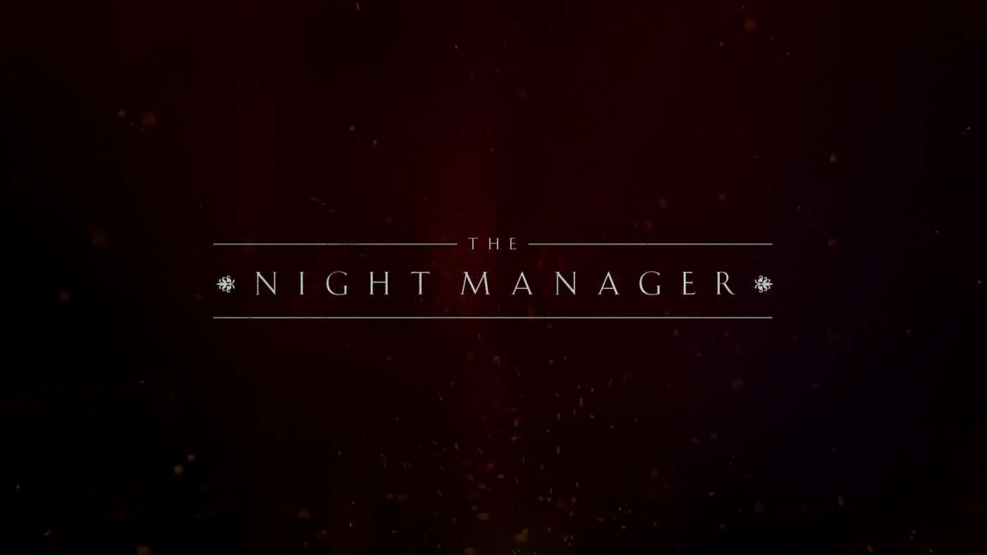 tv show title title sequence night manager type 3D luxury Weapon