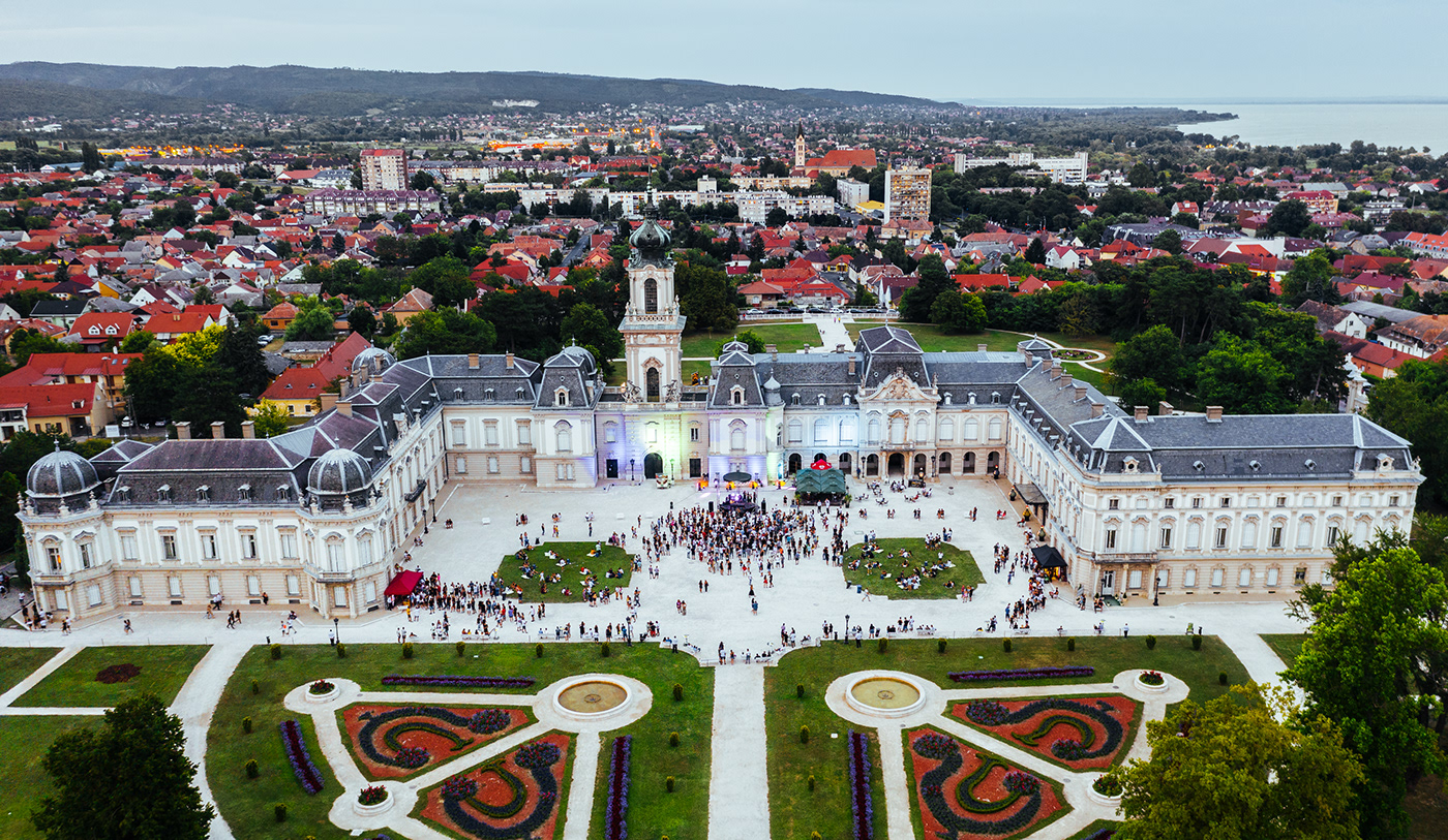 Festetics Castle - aerial photo