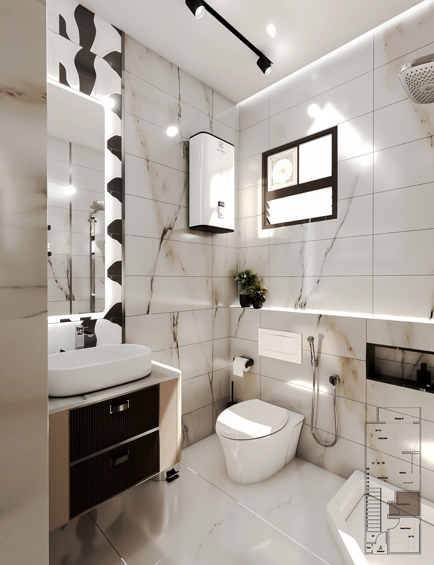 bathroom interior design  visualization 3ds max bathroom design toilet bathroom interior vray bathroom accessory Villa
