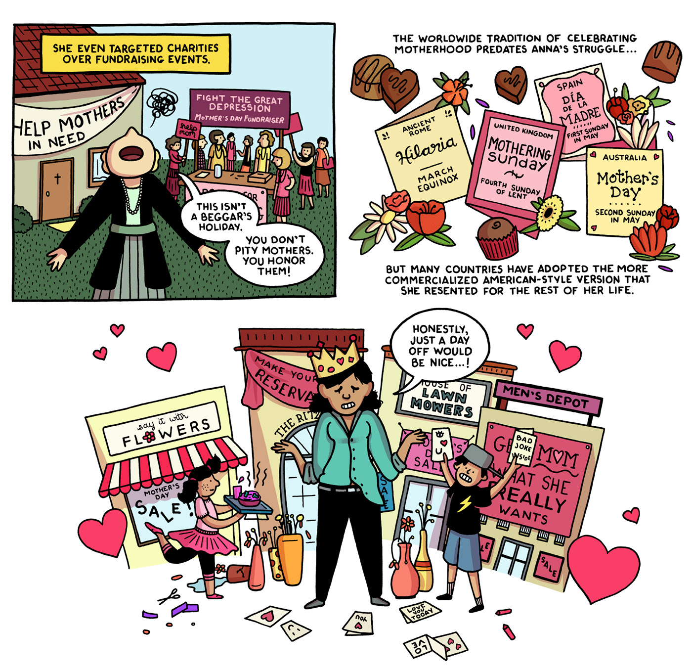 comics cartoon Comics journalism NonFiction Mother's Day