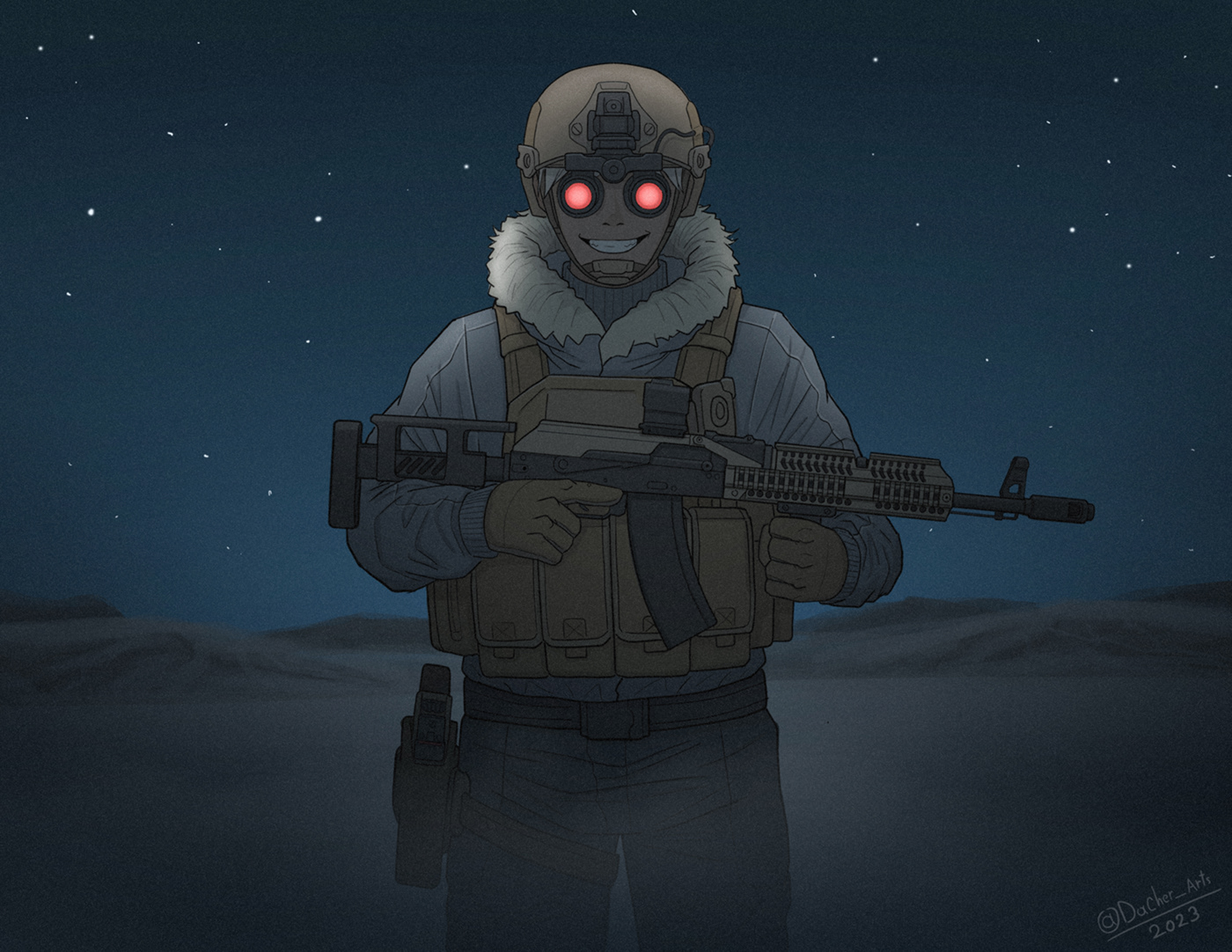 Military soldier War army Gun Weapon Character Digital Art  ILLUSTRATION  artwork