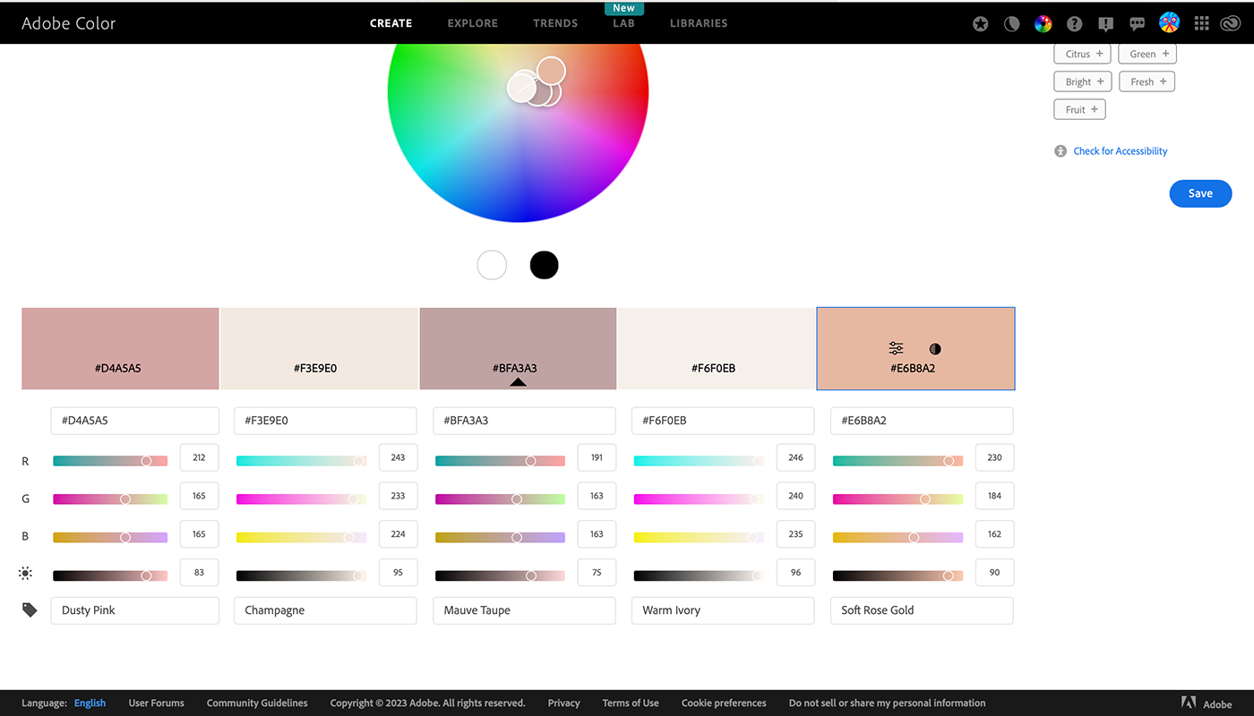 palette colors colorpalette   design marketing   Graphic Designer