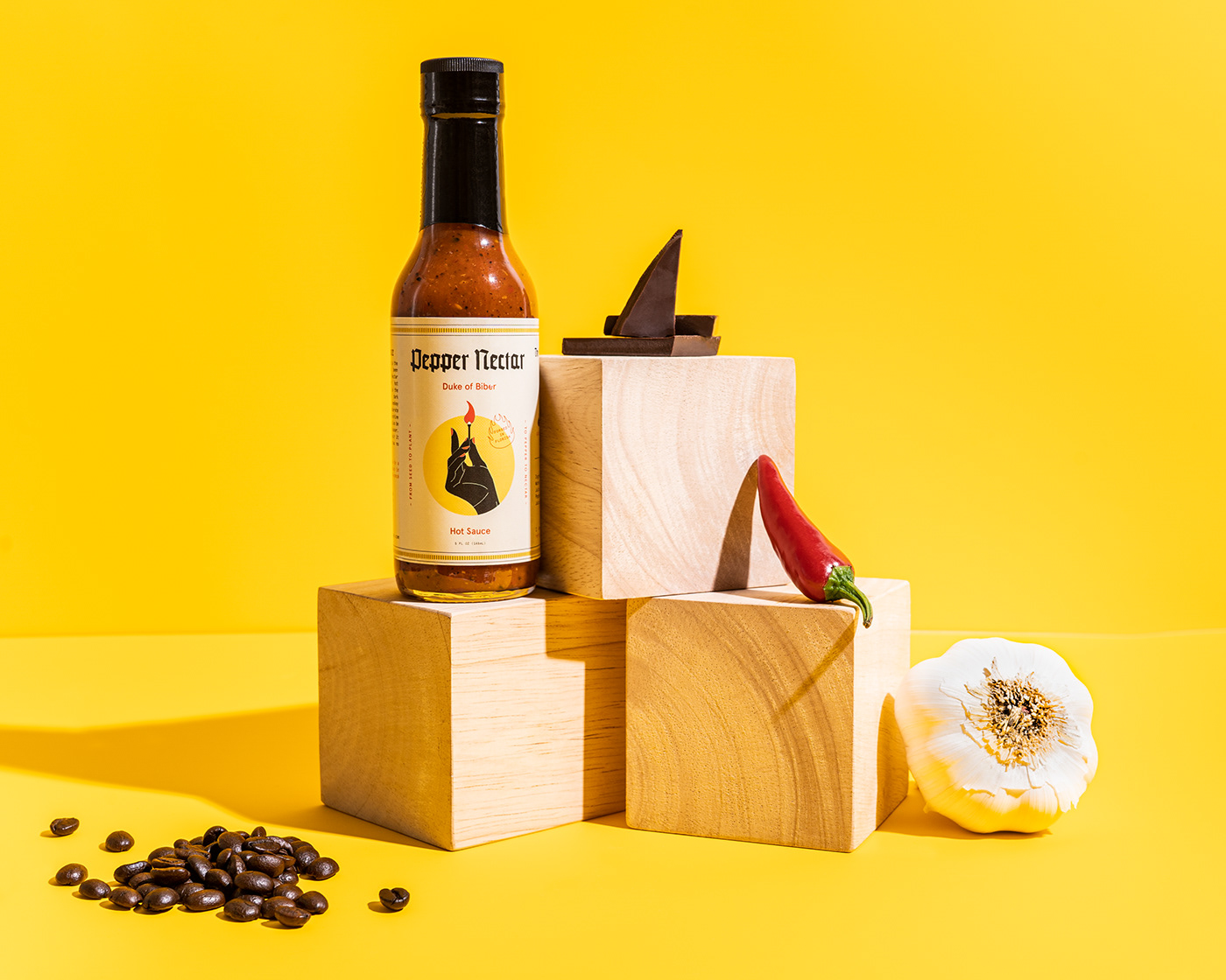 branding  food and beverage hot sauce ILLUSTRATION  Packaging Photography  sauce spicy
