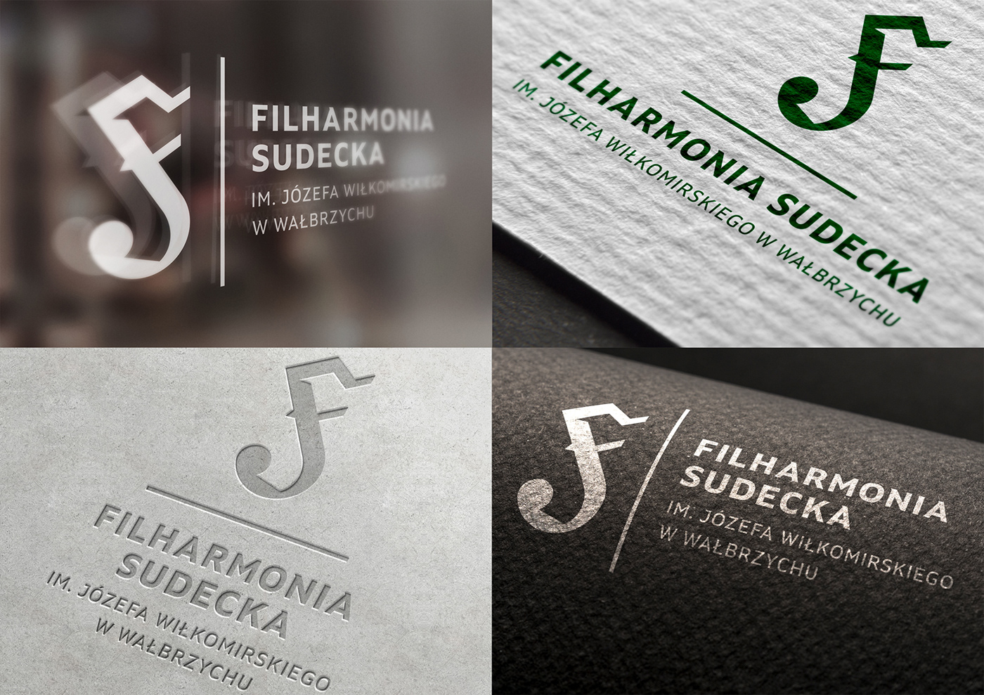 filharmonia identity identyfikacja wizualna instrument logo Logo Design monogram orchestra philharmonic symbol