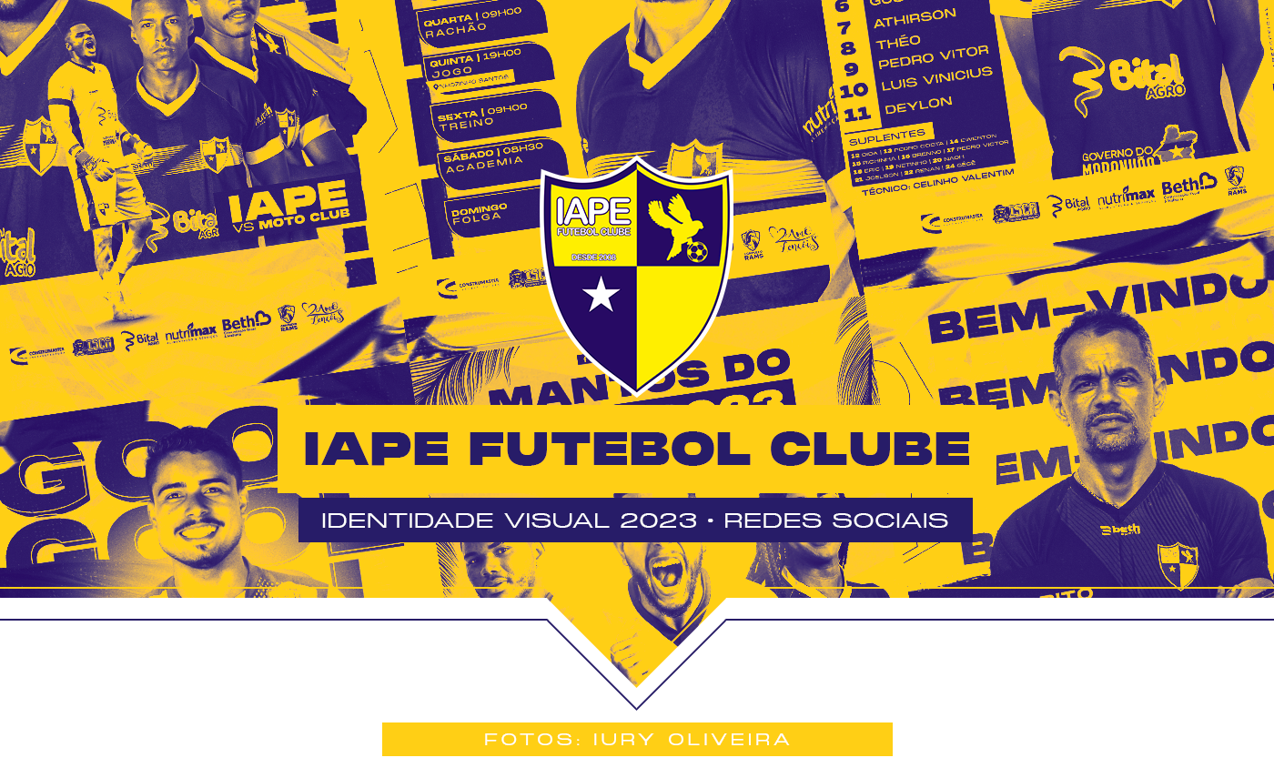 flyer esportivo futebol IAPE IAPE FC identidade visual marketing esportivo matchday Redes Sociais social media social media futebol
