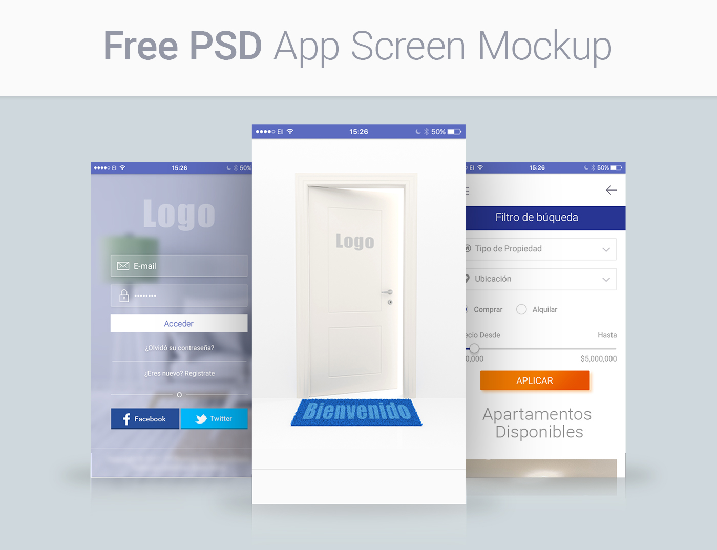 free psd App Screen mockups free download ui design screen presentation Impress your clients