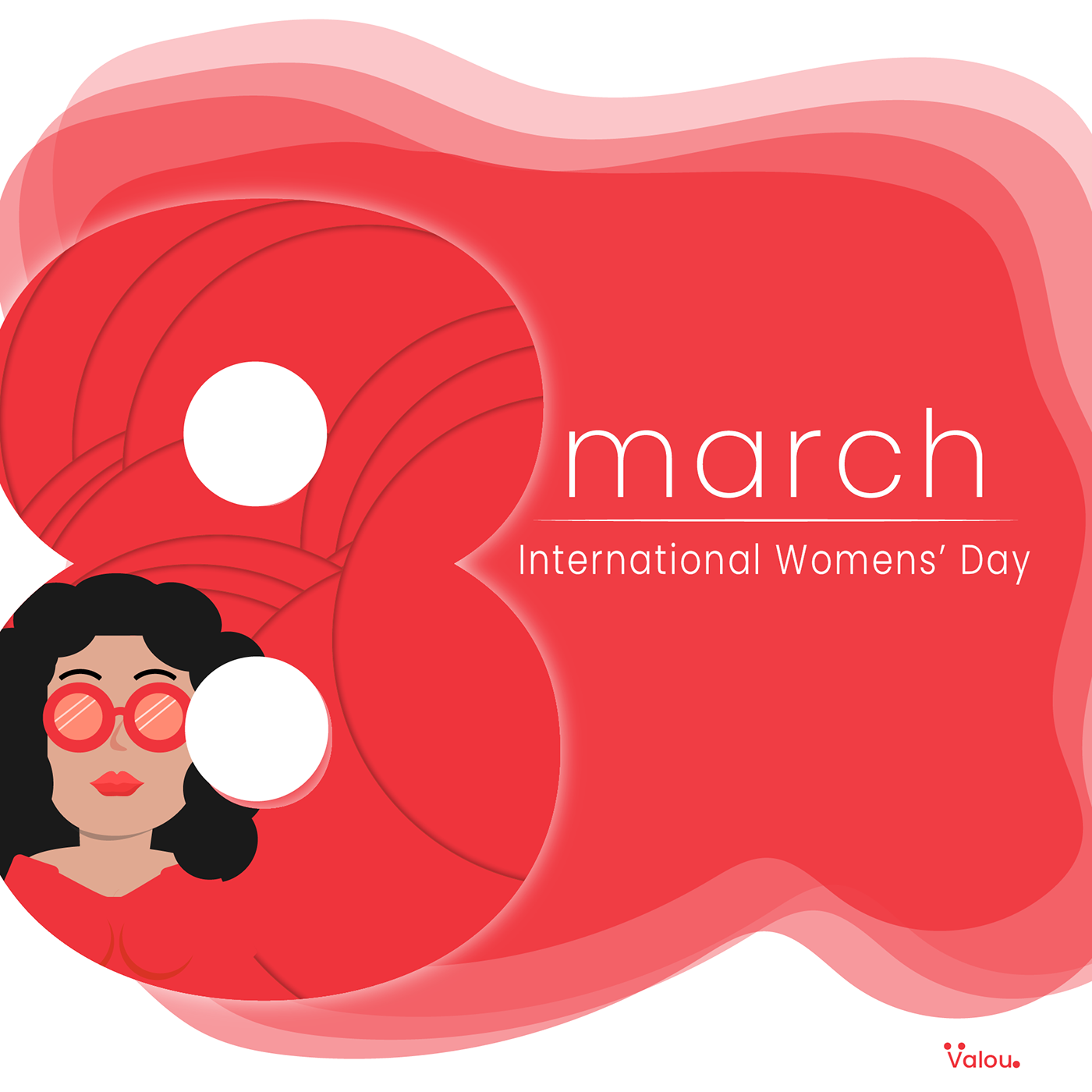 ILLUSTRATION  Illustrator adobe woman womansday internationalwomansday Sunglasses red womanspower 8march