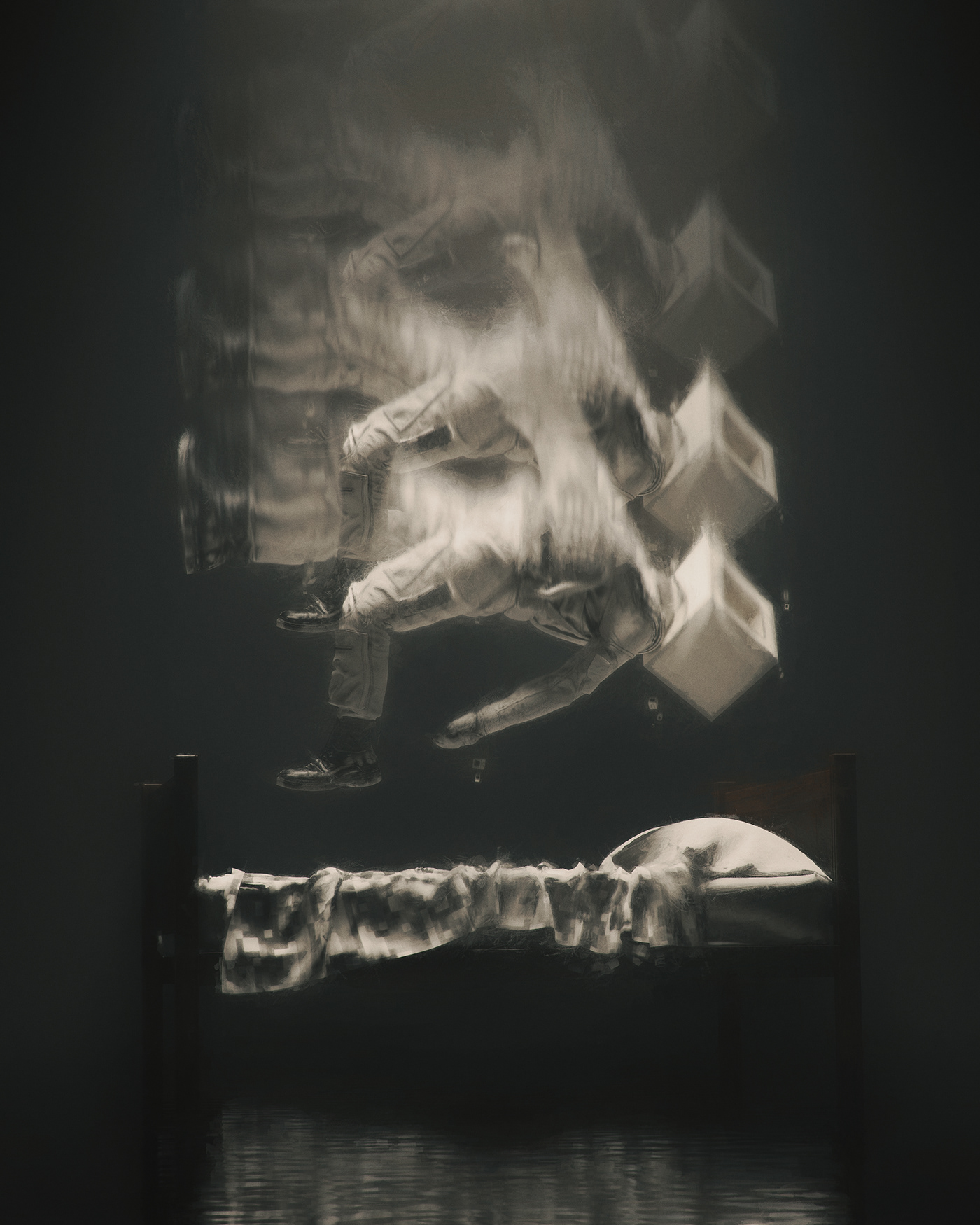 3D concept concept art dark digital Digital Art  haze lighting Moody Muted