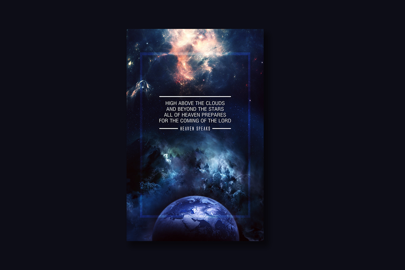lig Photo Manipulation  Space  earth stars poster
