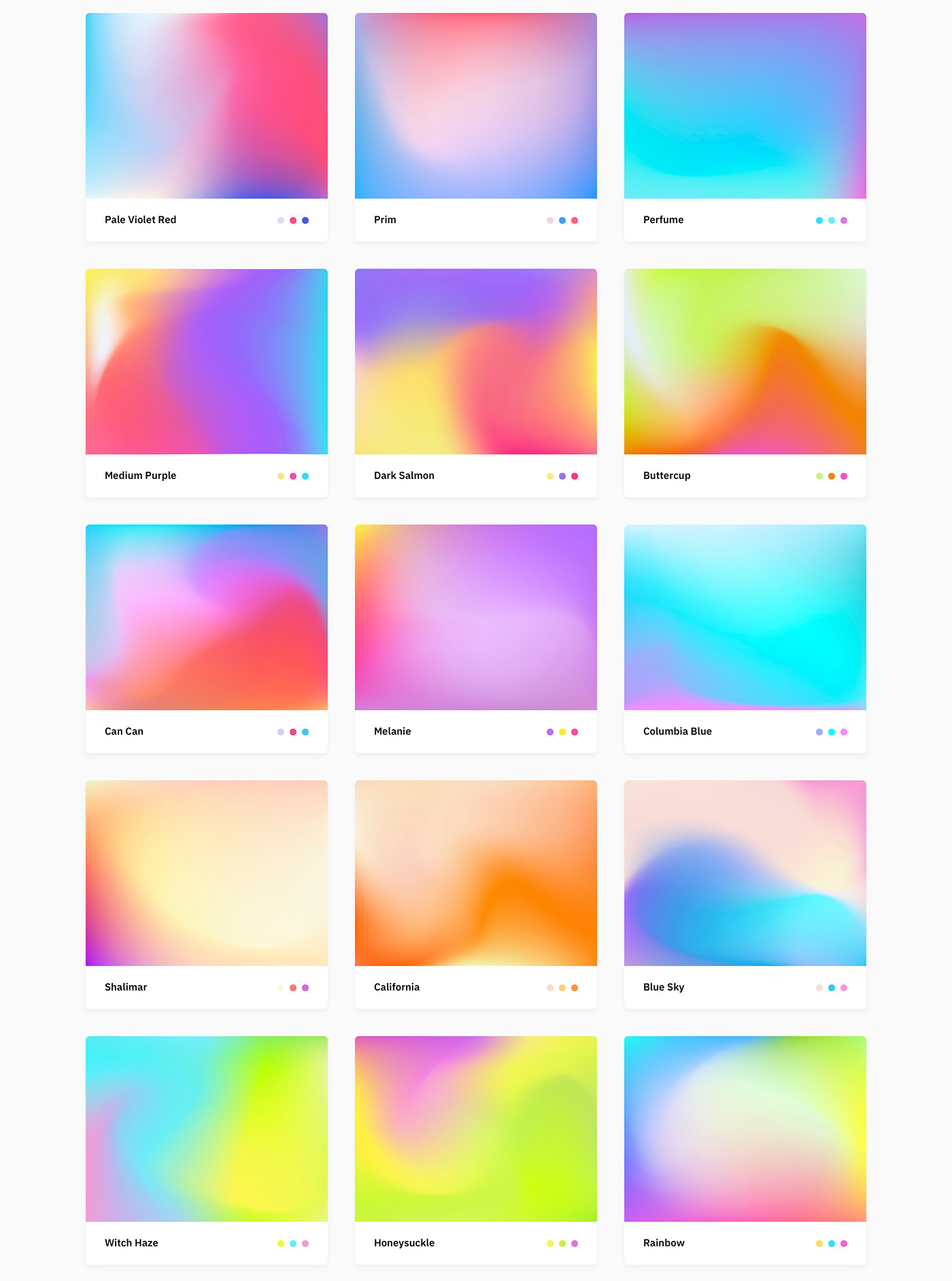 gradients freebies colors colletion Mesh Gradients vivid free Mockup