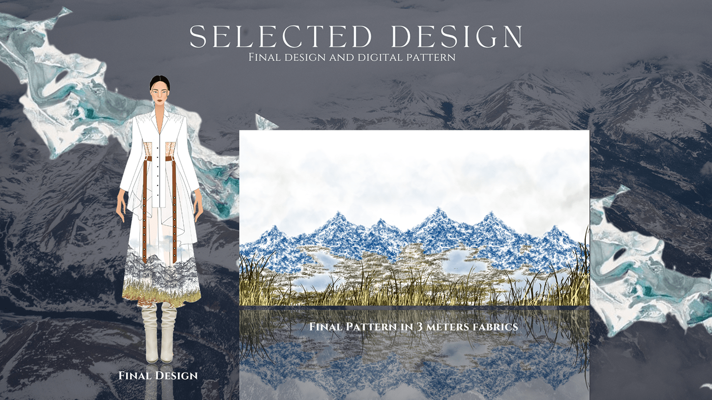 Arctic cold fashion collection fashion design fashion editorial Landscape mountains snow White winter
