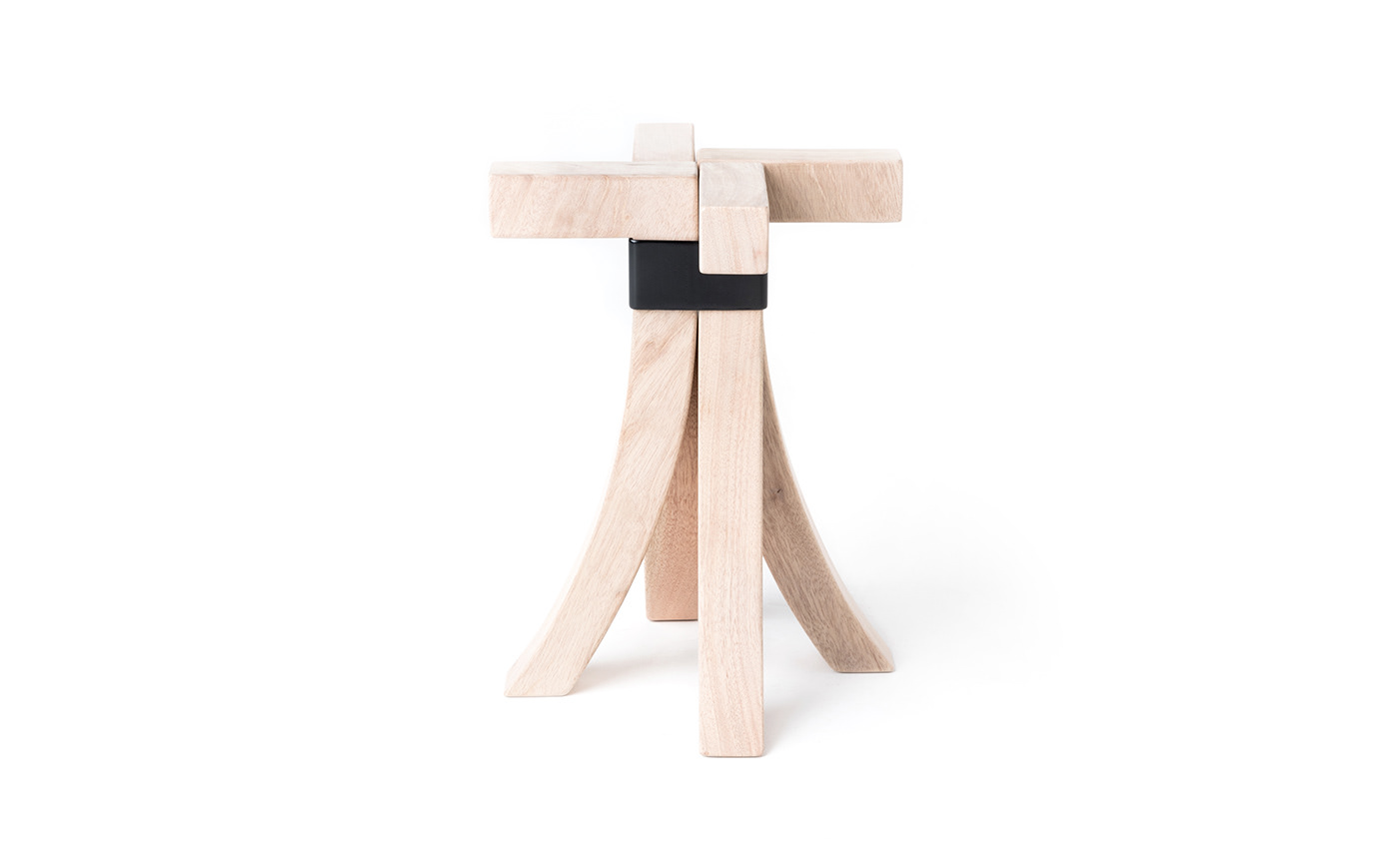 stool wood seat Project Kana experiment