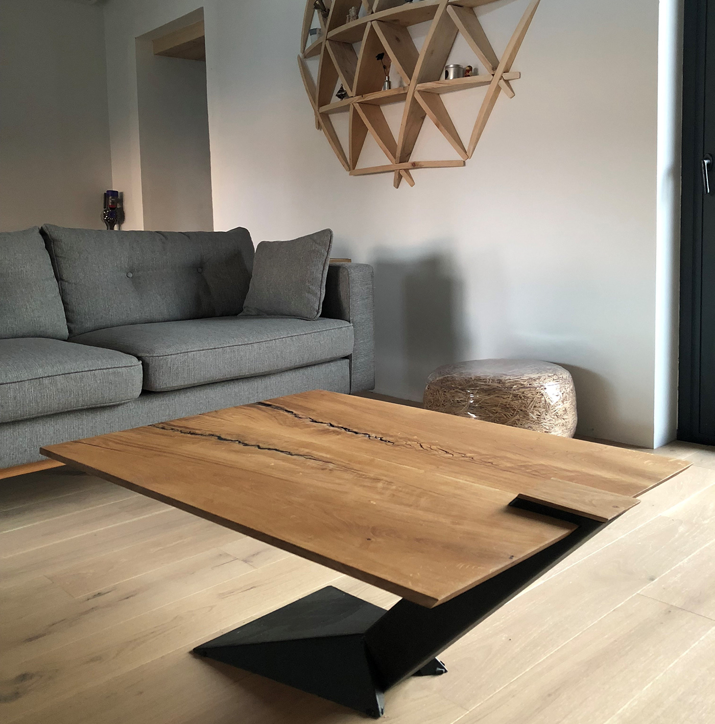 furniture design  Cantilever oak coffee table LOFT
