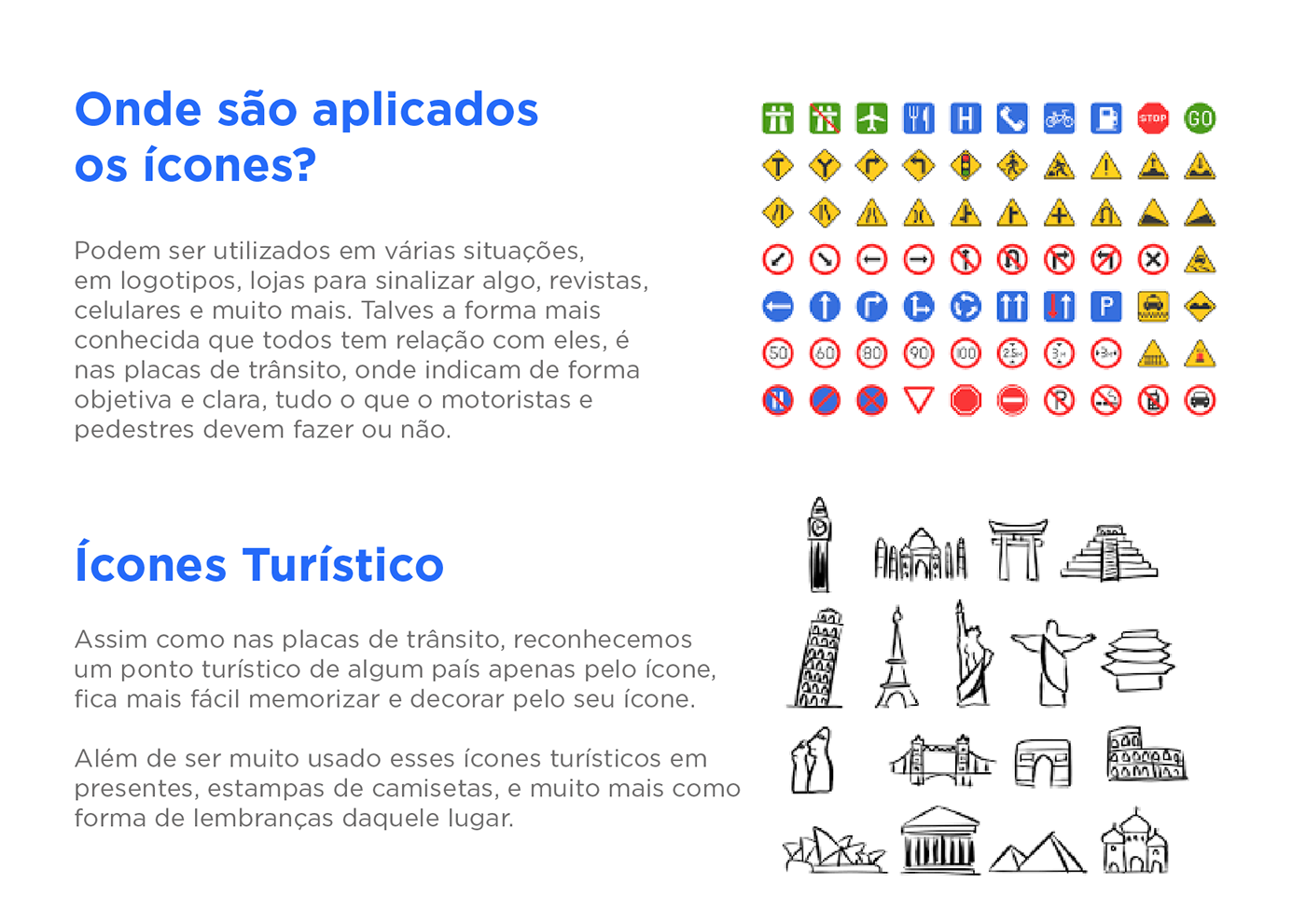 Icones Icon Sinalização comunicação visual Illustrator PHTOSHOP Brasil