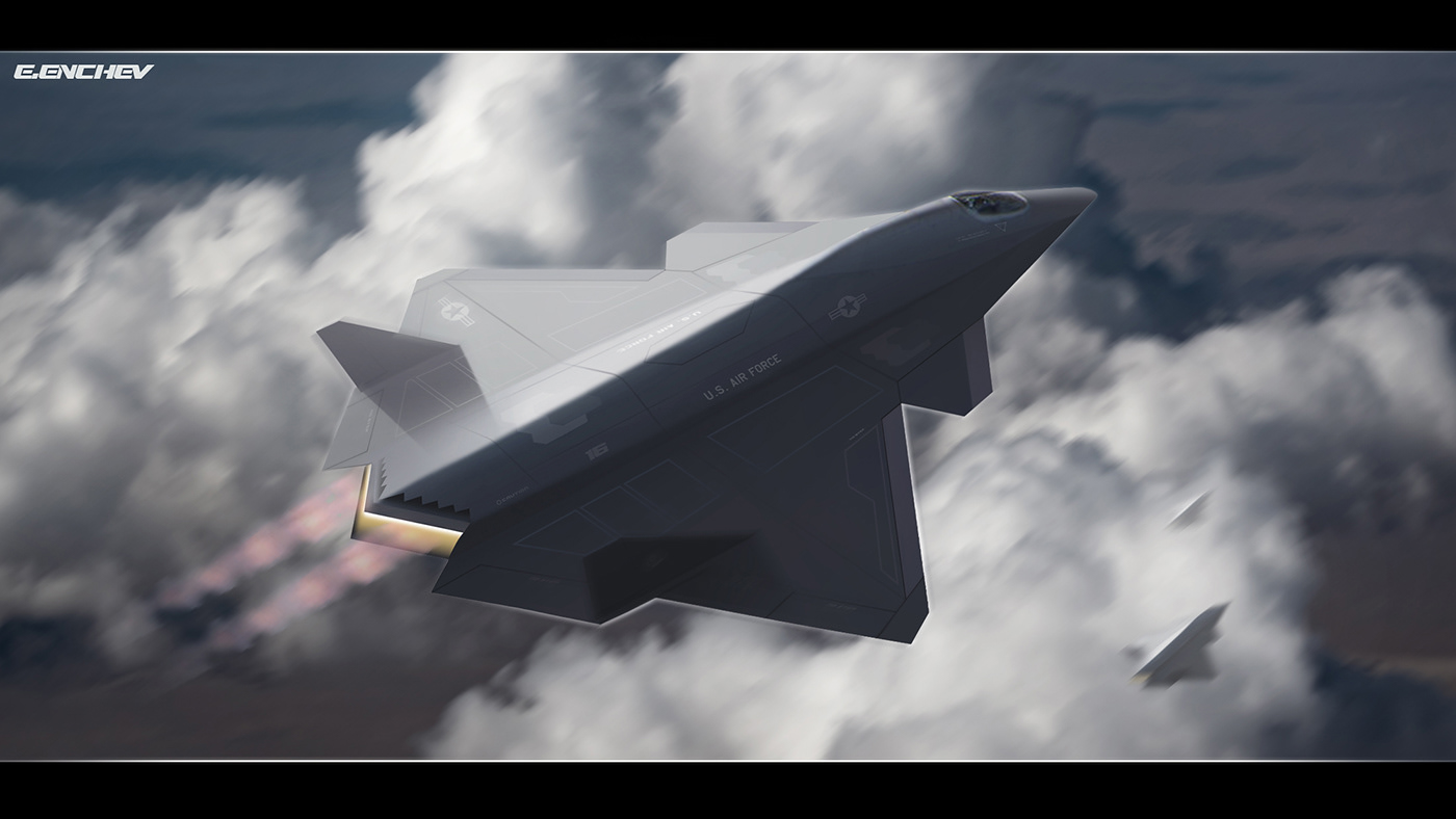 Aircraft airplane jetfighter NEXTGEN Military aviation concept design Noai atealth