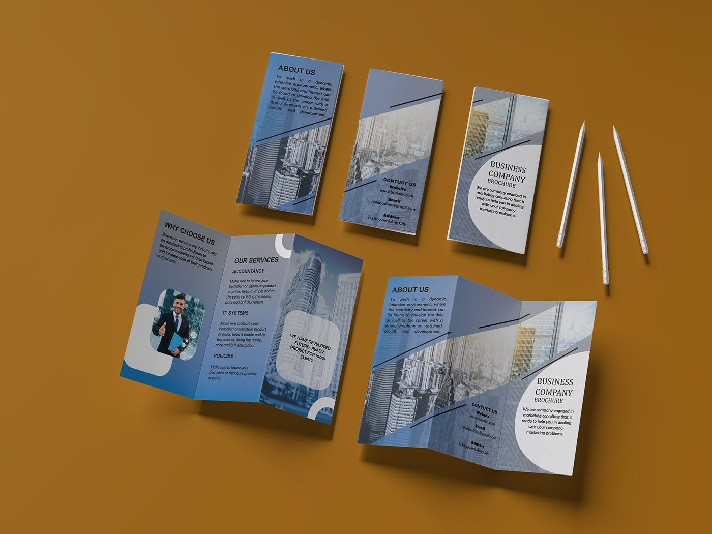 bisness design creative Corporate Design brochure marketing   trifold Trifold Brochure Design Busniess Brochure modern tri-fold
