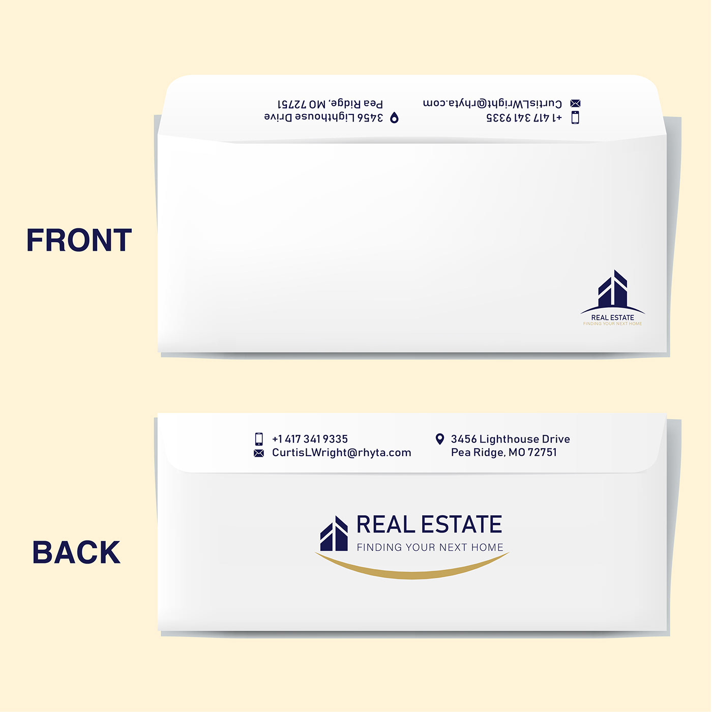 dl envelope dl a4 a4 envelope real estate branding  identity brand
