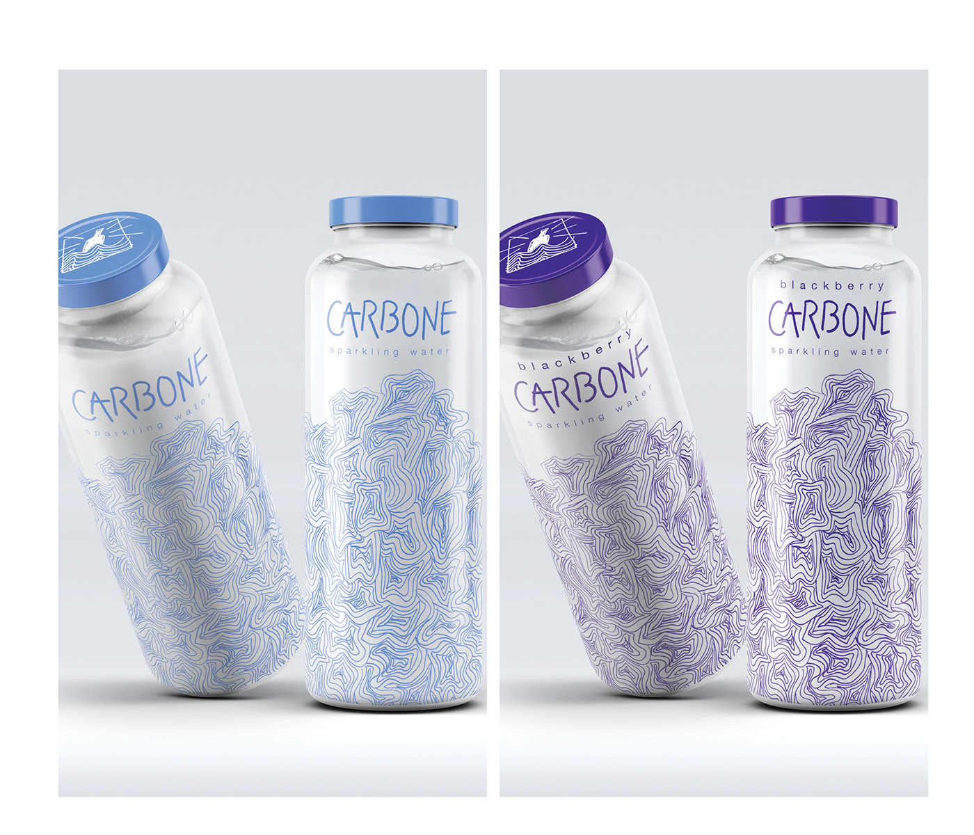 water sparkling water package design  bottle design ILLUSTRATION  line art colorful