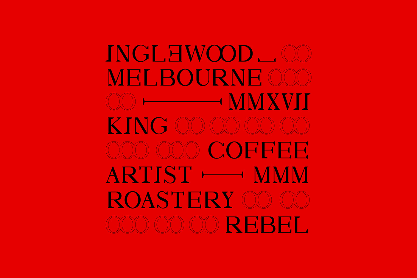 red Coffee street posters typography   concrete embossing Packaging tins Website