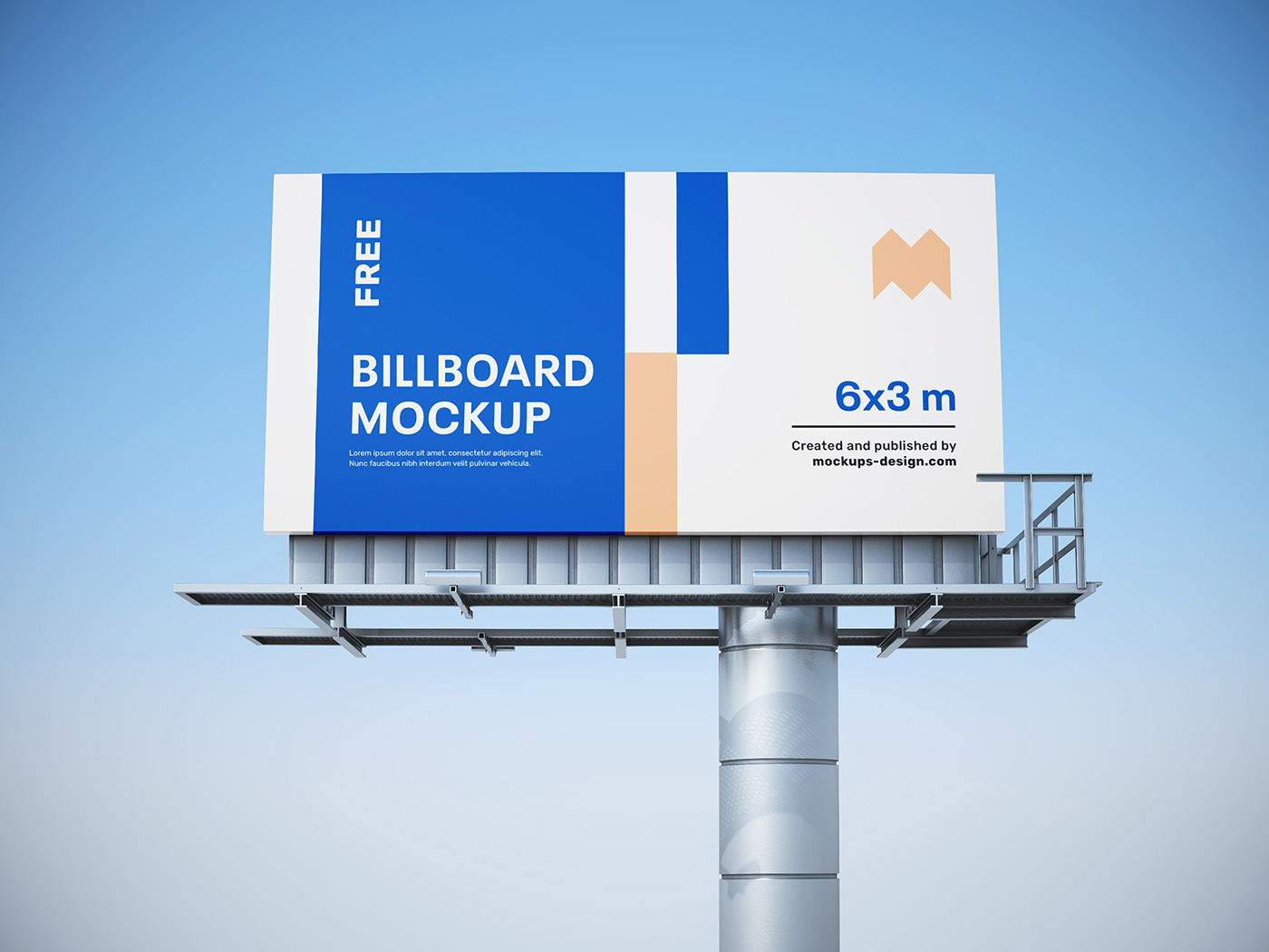 free freebie Mockup psd billboard baner sign ad advertisement