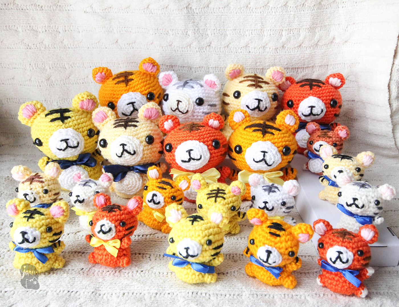 crochet decorations wedding tigers zoo toys yarn januslee auckland Crafter